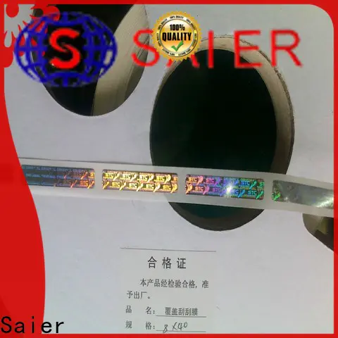 durable scratch off panel in china for product package