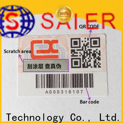 Saier anti fake code factory price for promotion
