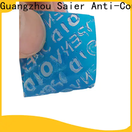 Saier security void stickers factory price