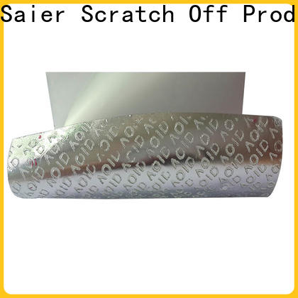 Saier security void tape factory price for product package