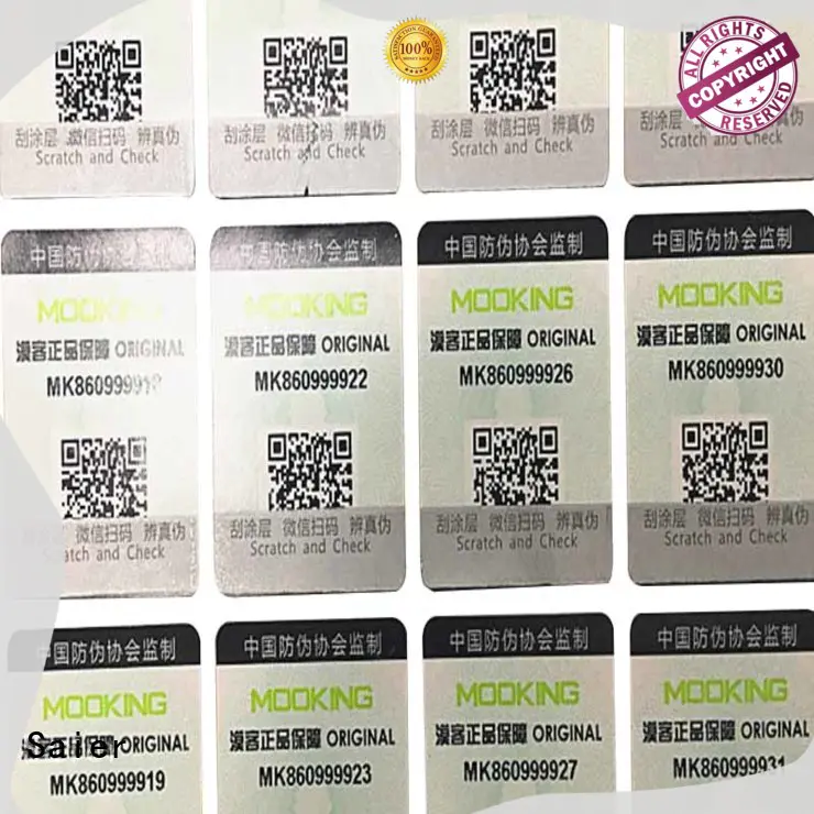 waterproof anti counterfeit label factory for promotion