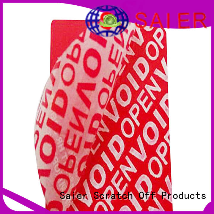 widely-used void sticker manufacturer