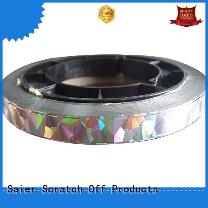 Saier hot foil rolls in china for cloth