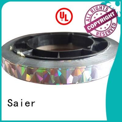 Saier durable foil stamping supplies grab now for plastic