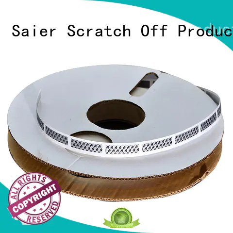Saier widely-used round scratch off stickers manufacturer for social security card
