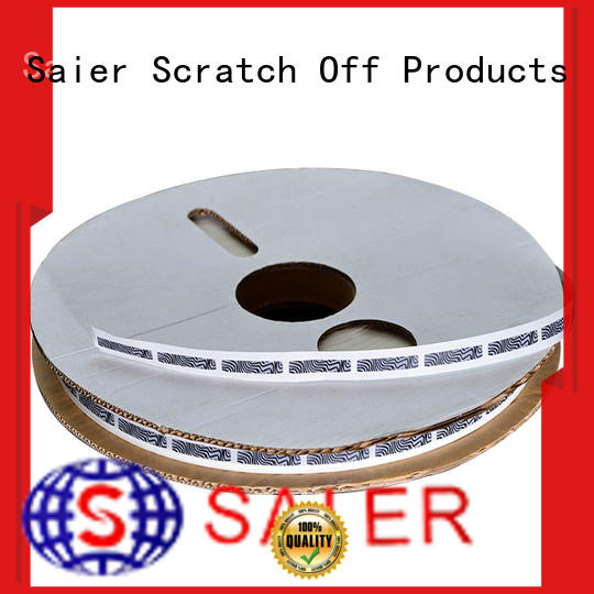Saier widely-used scratch off sticker sheets factory price for sale