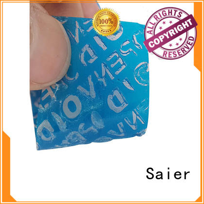 Saier sticker void directly sale for product package