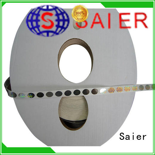 Saier 3d hologram label supplier for ibulk production