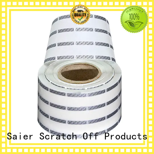 Saier off hot stamping foil products supplier for product package