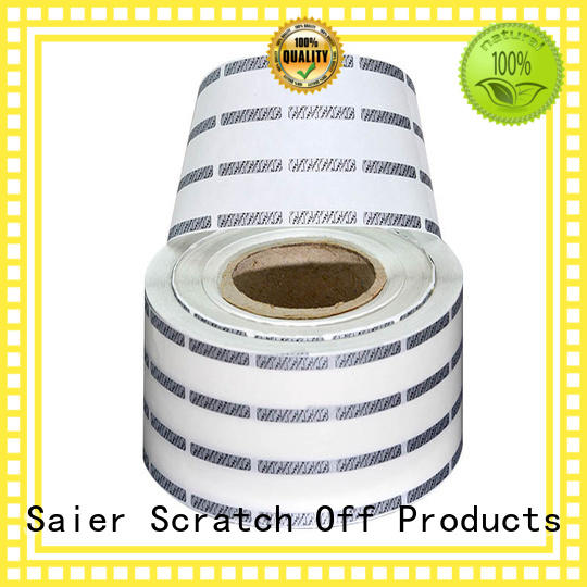 Saier off hot stamping foil products supplier for product package
