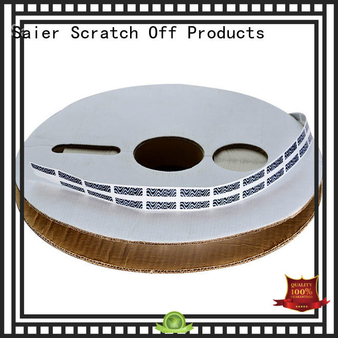 silver scratch off material sandwich for product package Saier