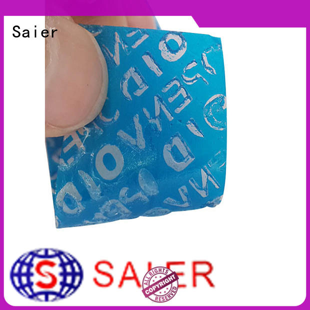 Saier void security labels from China bulk production