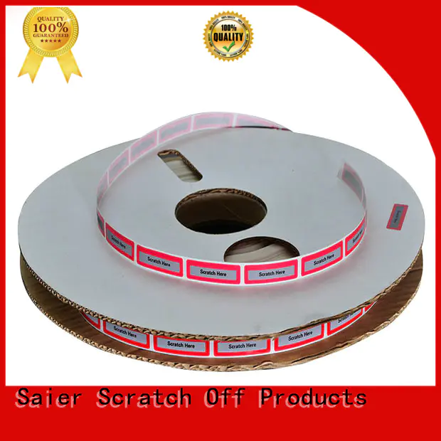 Saier Brand sticker seal void security tape green