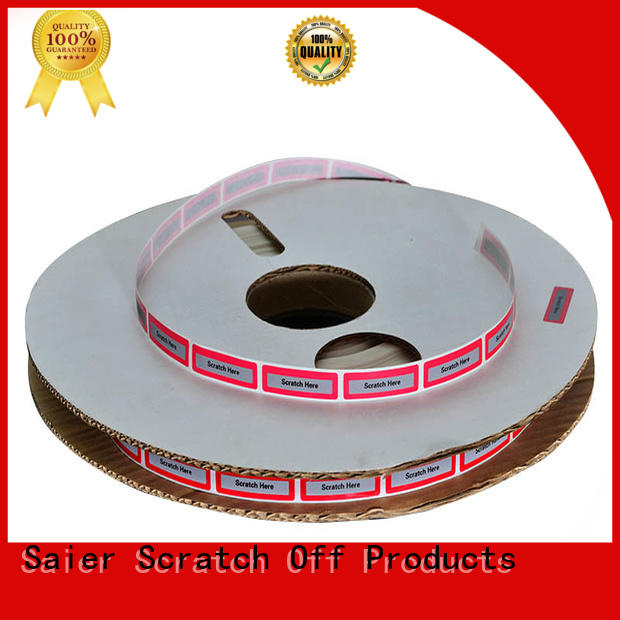 Saier Brand sticker seal void security tape green