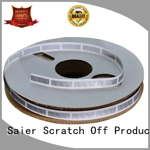 cards round scratch off stickers manufacturer for social security card Saier