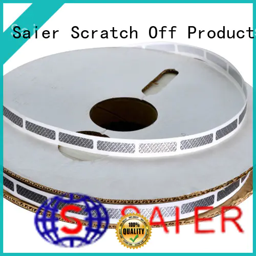 Saier quality scratch off stickers shop now for product package