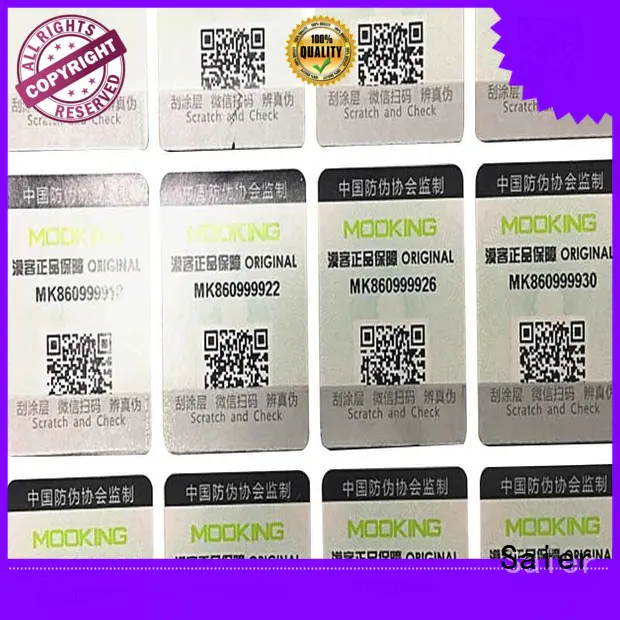 sticker high security labels directly sale for package Saier