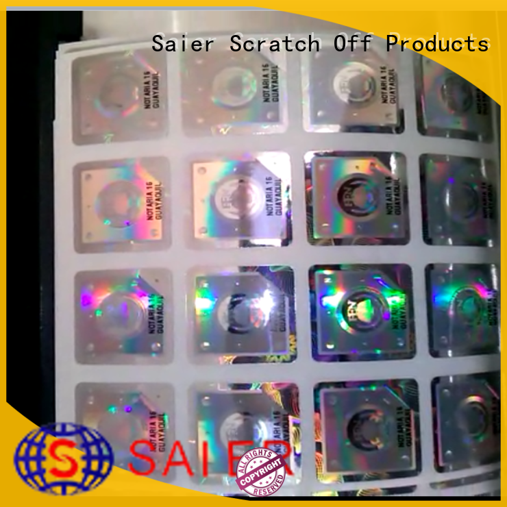waterproof holographic sticker factory price for sale