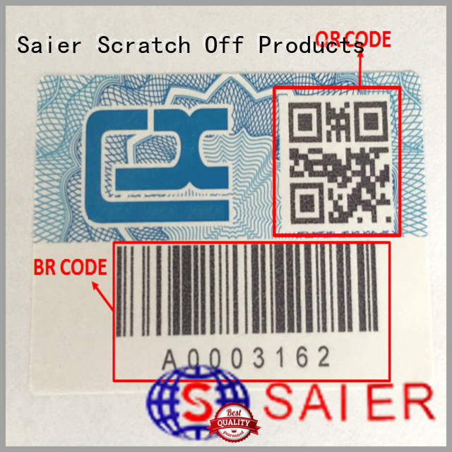 quality security adhesive sticker with pin code factory bulk buy