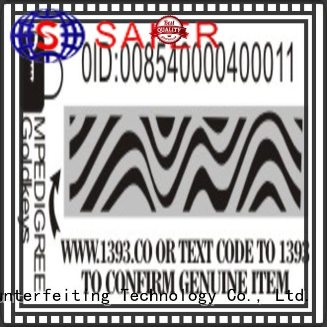 Saier custom security labels directly sale for book